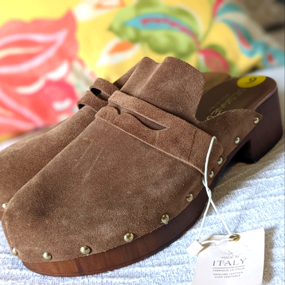 Suede Clogs size 9